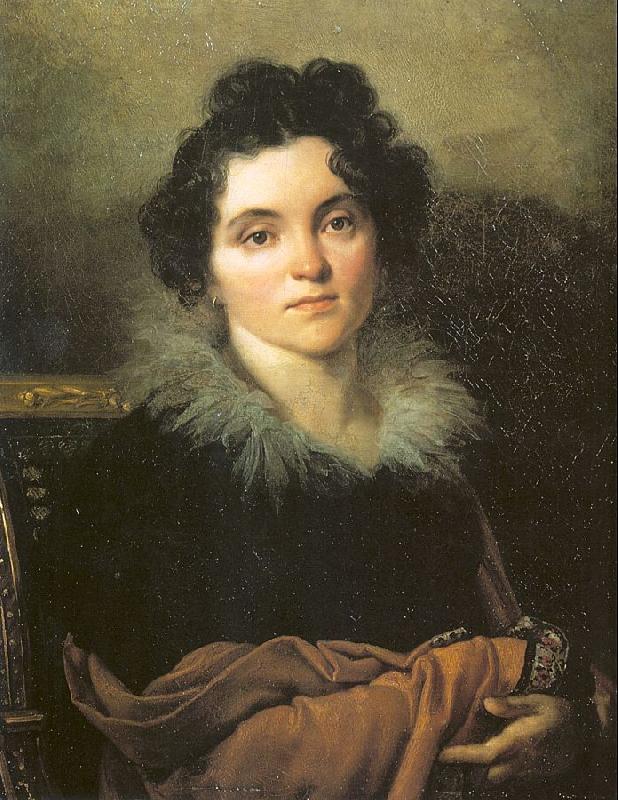 Kiprensky, Orest Portrait of Darya Khvostova Sweden oil painting art